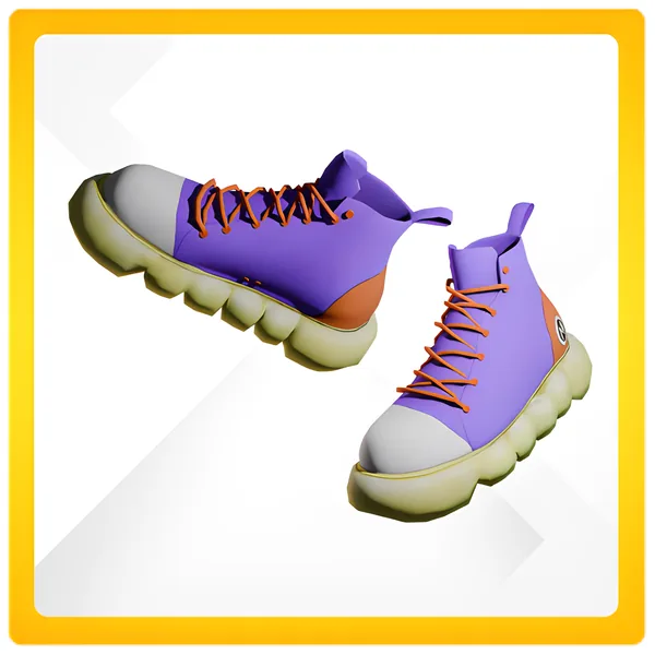 Official image of the Meteon Run High-cut Sneaker (Standard) NFT, Super Uncommon rank