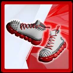 Meteon Run NFT sneaker (red)